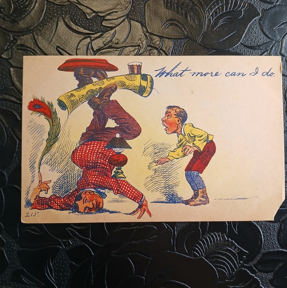 "What More Can‎ I Do" Comic VTG Postcard